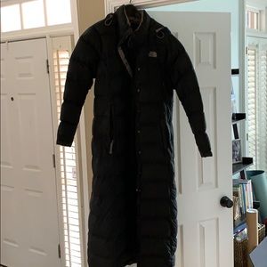 The north face long winter coat